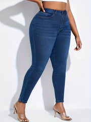 High Rise Stretch Skinny Jeans