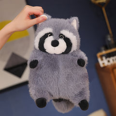 Gray Raccoon Plush Toy for Kids Home Decoration Halloween Gift