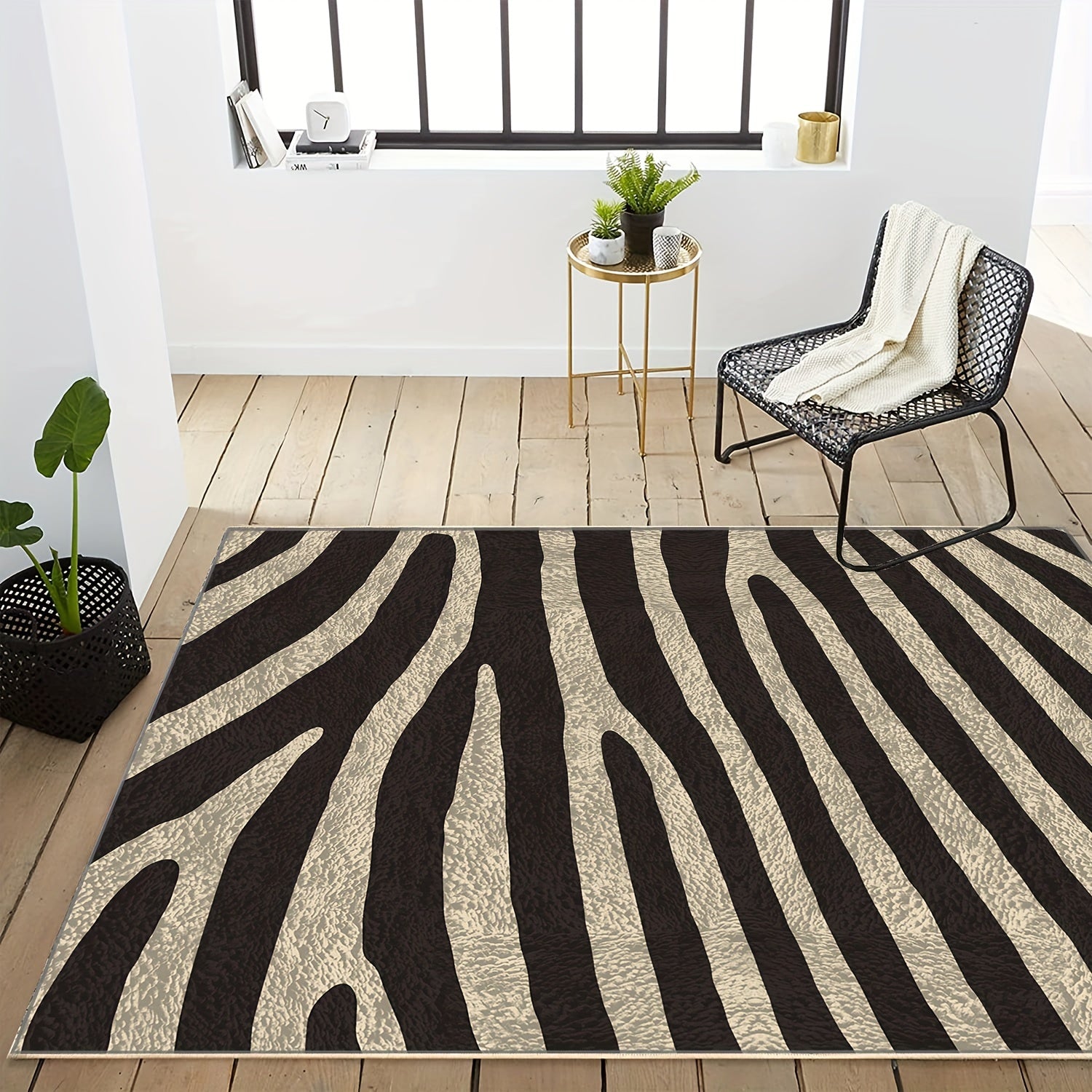 Large Reversible Mats Non slip Plastic Rug Modern Area Rug