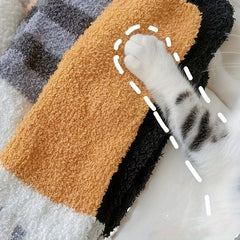 5 Pairs Cat Claw Socks Warm & Fuzzy Women's Stockings