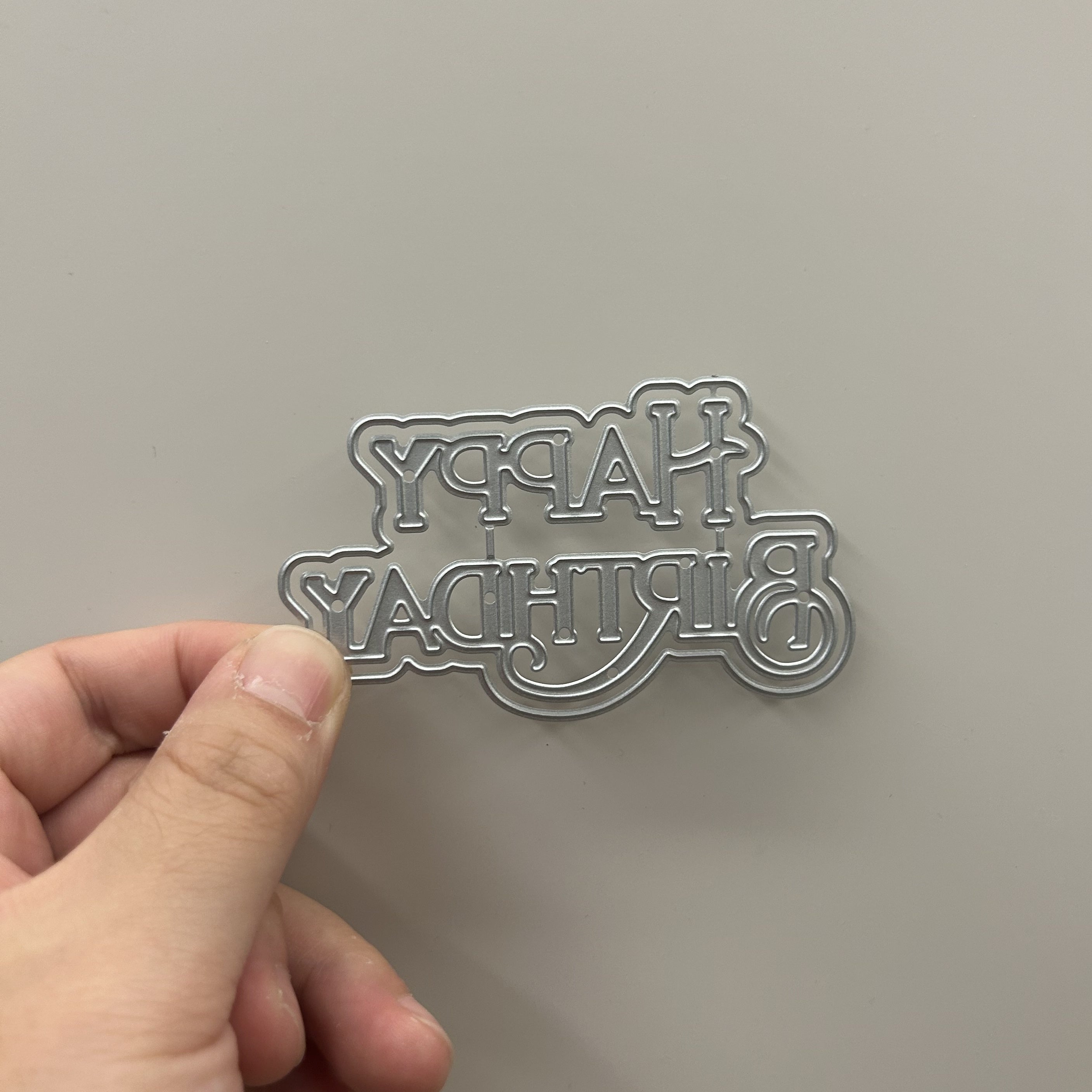 Happy Birthday DIY Metal Embossing Scrapbooking Cutting Mold