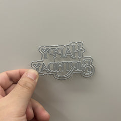 Happy Birthday DIY Metal Embossing Scrapbooking Cutting Mold