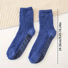 Men's Non-slip Warm Plush Sleep Socks