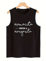 Print Sleeveless Sports Vest Women's Activewear