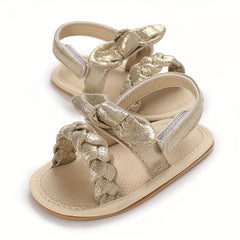 Bowknot Open Toe Baby Sandals Anti Slip Lightweight
