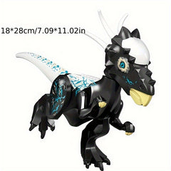 Jurassic Dinosaur Brachiosaurus Tyrannosaurus Velociraptor Building Block Kit