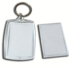 5pcs Acrylic Photo Frame Keychain Picture Holder Keyring for Bags