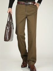 Men's Formal Solid Dress Pants Spring Fall Business