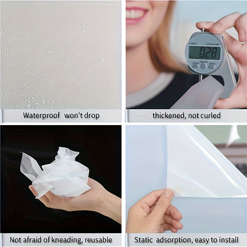 Frosted Anti UV Window Privacy Film for Home Office Kitchen Bathroom