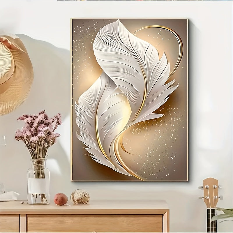 1000 pcs Feather & Golden Challenge Jigsaw Puzzle for Adults & Family