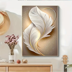 1000 pcs Feather & Golden Challenge Jigsaw Puzzle for Adults & Family