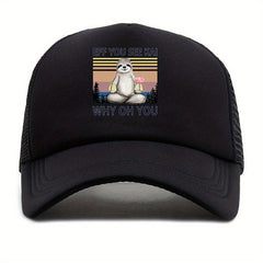 Outdoor Baseball Cap Men's Cartoon Print Hip Hop Dad Trucker Hat