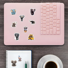 500pcs Elephant Stickers Scrapbook Journal Laptop Bumper Skateboard Cartoon