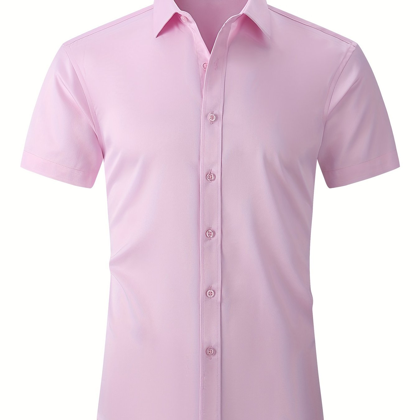 Men's Slim Formal Button Up Shirt for Business Occasion