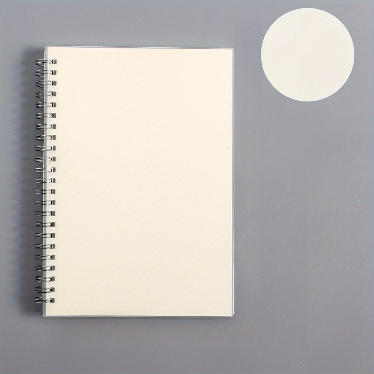 80 Sheet Coil Notebook PP Cover Horizontal Line Grid Inner Page Spiral Hardcover
