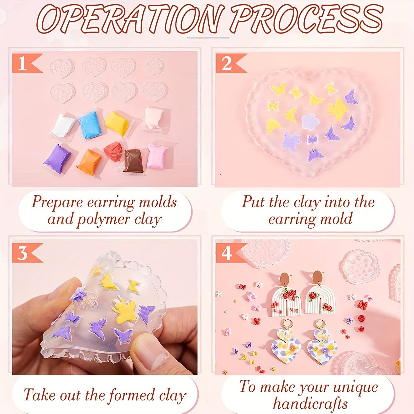 Bowknot 3D Nail Art Charms Silicone Mold DIY Decorations