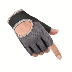 Couples Non Slip Gym Gloves Long Wrist Guard Dumbbell Training