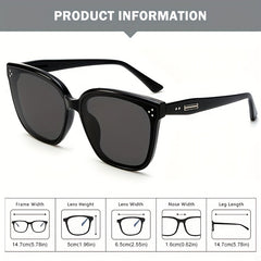 Men's Large Frame Sunglasses PC Lenses Street Photography