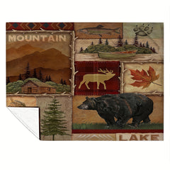 Christmas Decoration Blanket Lightweight Flannel Blanket for Couch Bedroom