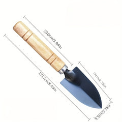 Small Shovel Flower Shovel Garden Shovel Mini Wooden Handle Spade Narrow