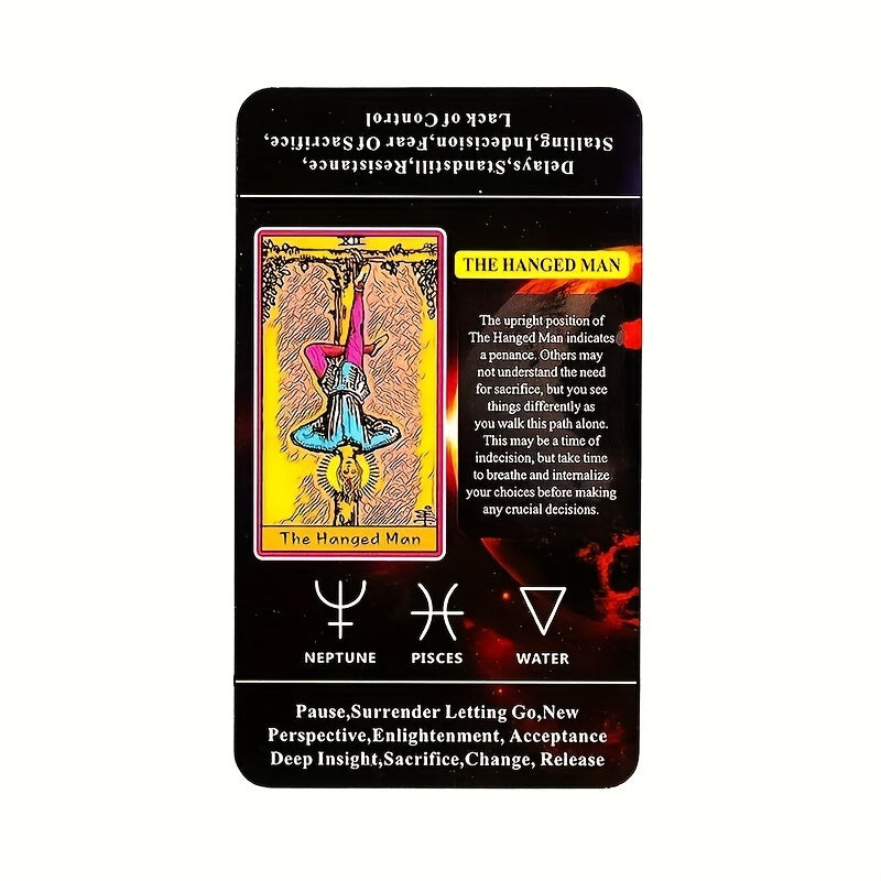 Pocket Size Tarot Learning Card with Electronic Guidebook