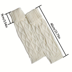 Winter Knitting Leg Warmers for Dance Yoga