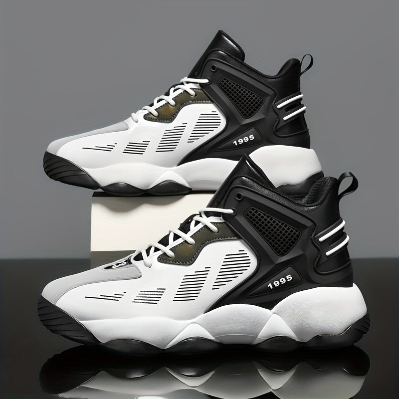 Men's Big & Tall Basketball Shoes Non Slip Lace Up Sneakers
