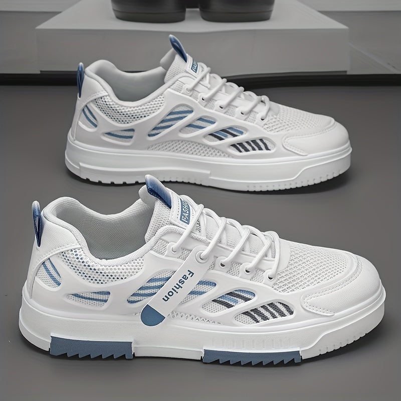 Men's Traction Skate Shoes Breathable Lace-Up Sneakers