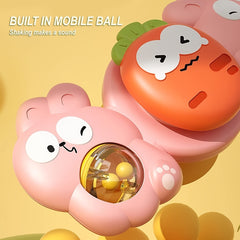 Baby Suction Cup Spinner Toy 360 Rotating Rattle Cartoon Animal Toy