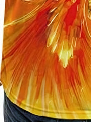 Men's Phoenix 3D Print T Shirt Casual Short Sleeve Tee