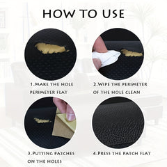 Large Leather Repair Patches 27 55x70 86inch Self Adhesive Patch Kit