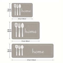 Soft Kitchen Floor Mat Non slip Waterproof Kitchen Mat Machine Washable