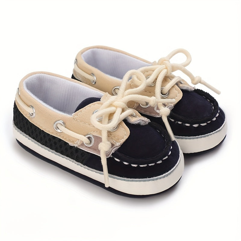 Baby Boys Lace Up Walking Shoes Lightweight Non slip Loafers