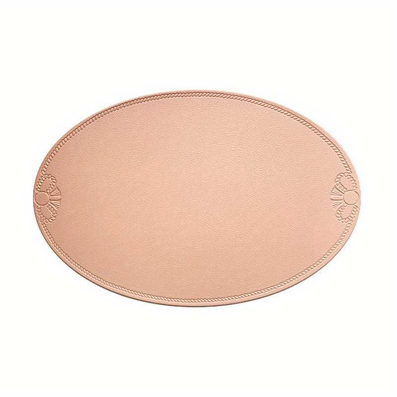 Waterproof Faux Leather Placemat, Heat Insulation Mat