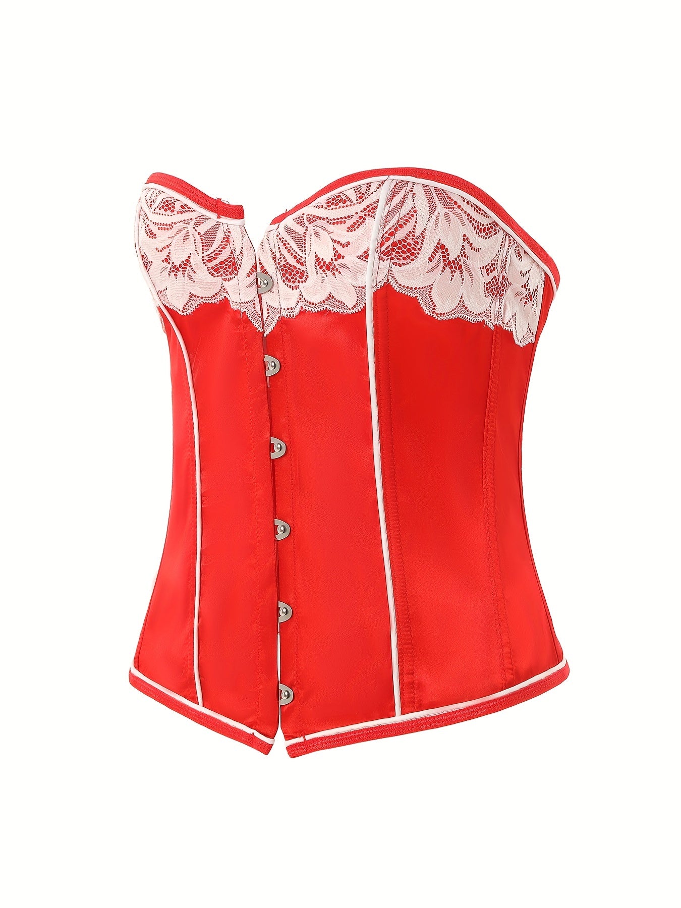 Strapless Corset Retro Style Slimming Lace Up Body Shaper