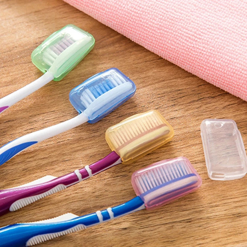 5pcs Toothbrush Head Covers Colorful Soft Durable Bathroom Accessory