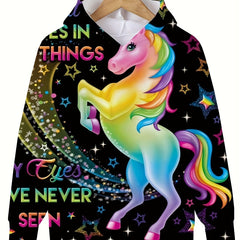 Kids Unicorn Long Sleeve Hoodie