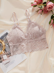 3pcs Lace Wireless Push Up Bras Women's Lingerie