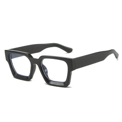 Square Retro Clear Lens Glasses Thick Frame UV Protection Eyeglasses