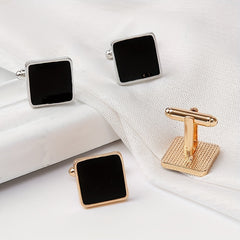 Geometric Square Cufflinks for Men