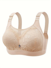 Contrast Lace Wireless Padded Bralette
