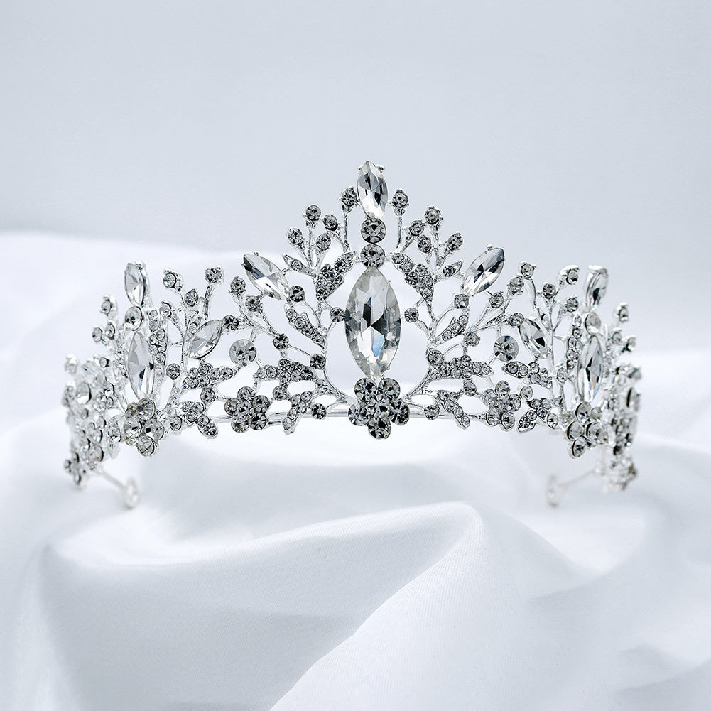 Pink Crystal Tiara Crown for Women Girls