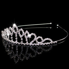 Rhinestone Queen Crown Tiara Wedding Hair Accessory