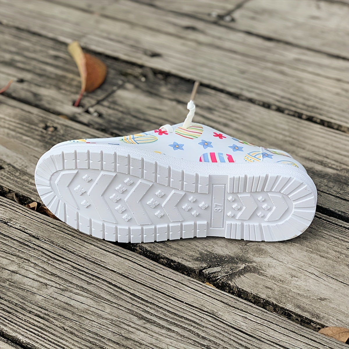 Colorful Pattern Flat Skate Shoes Lightweight Canvas Sneakers
