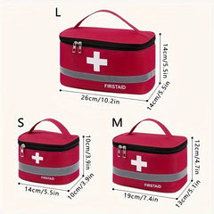 Durable Medical Kits Bag With Zipper Travel Drugs Storage Organizer