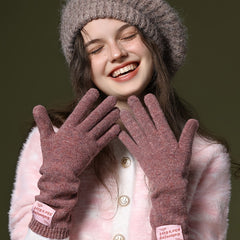 Winter Knitted Gloves for Men and Women, Warm Windproof Touch Screen Gloves