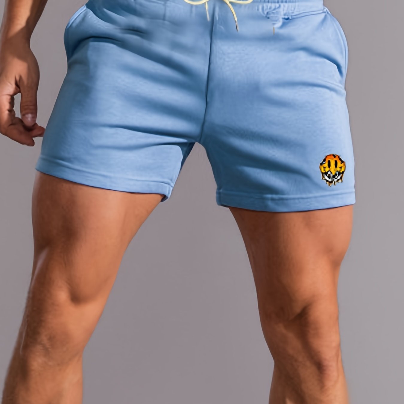 Men's Active Shorts With Pockets Stretch Waist Drawstring Summer