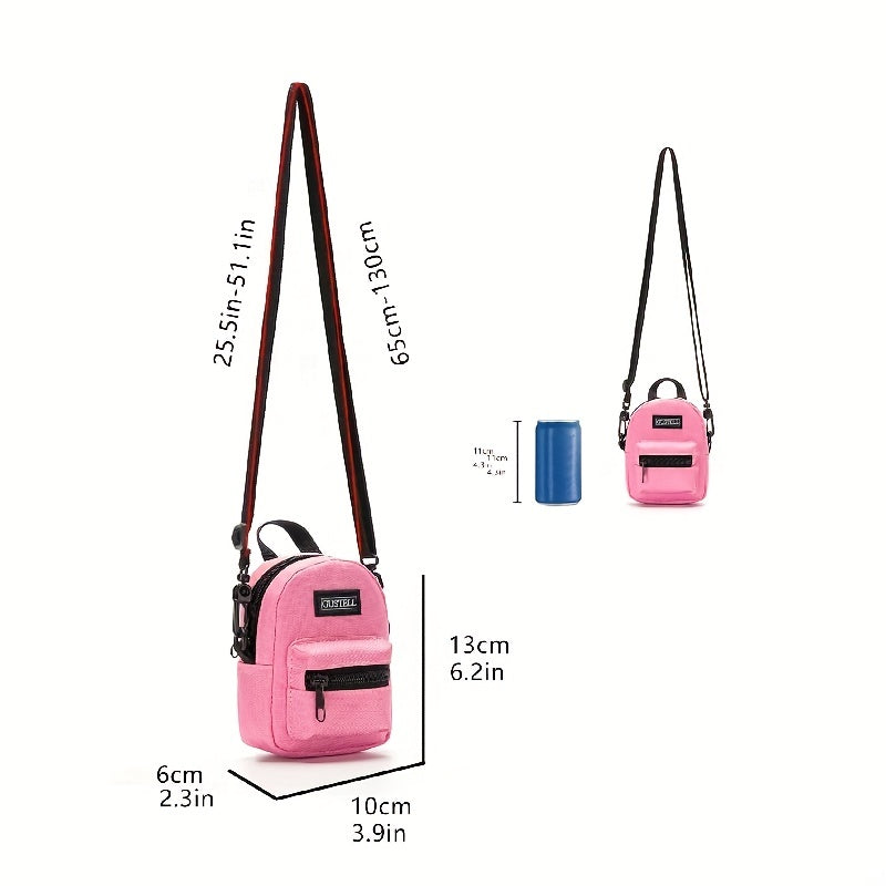 Kids Crossbody Bag Adjustable Strap Boys Girls Solid Versatile Bag