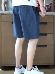 Men's Quick Dry Beach Shorts with Allover Print for Summer