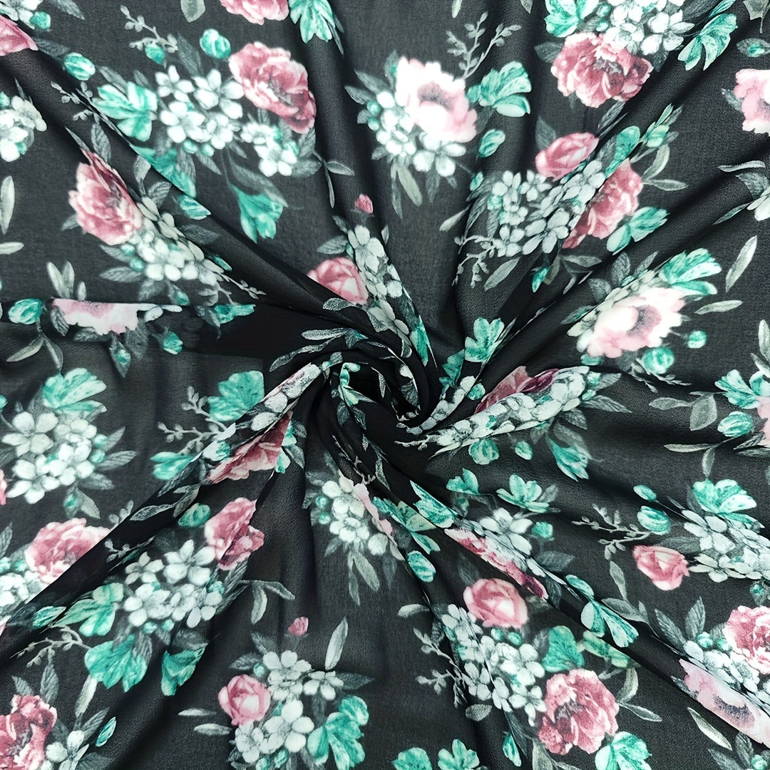 1yd Comfortable Chiffon Fabric for DIY Clothes Pants Dress - Cut Size